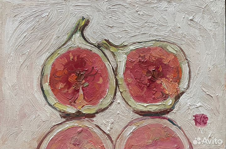 Картина маслом инжир