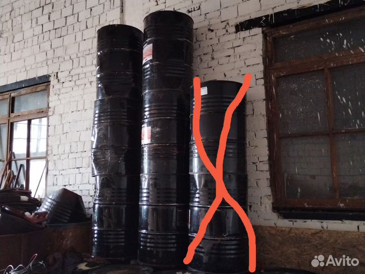 Бочка металлическая бу 225л