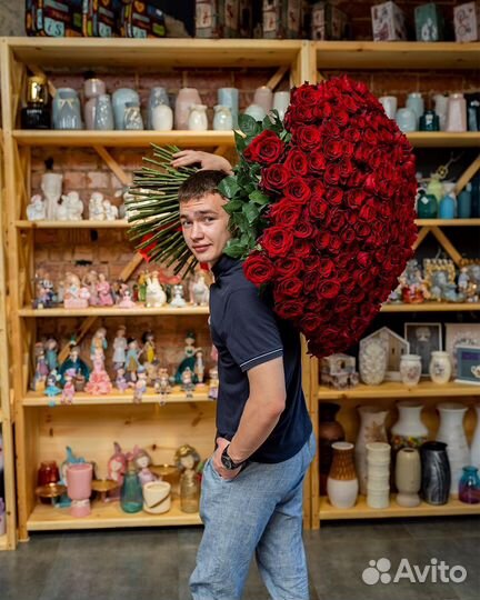 101 роза 60 см