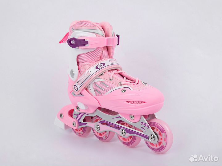 Ролики sitis Amelia Pink-White May8