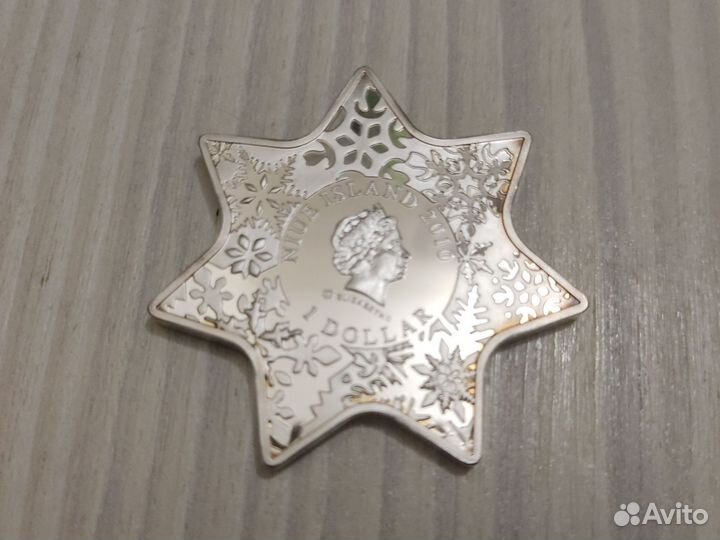 Монета, Серебро Ниуэ - 1 доллар 2010 г