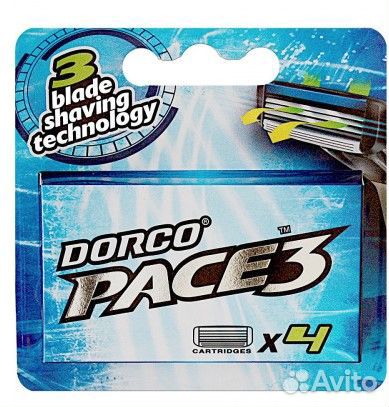 Dorco pace 3 cross TRC 1040 (4зап) Сменные кассеты