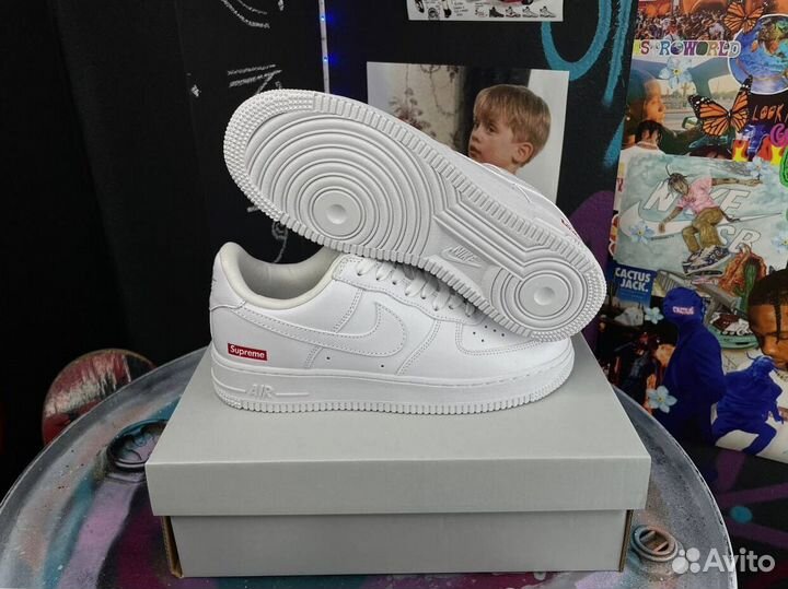 Кроссовки Nike Air Force x Supreme арт:9127616