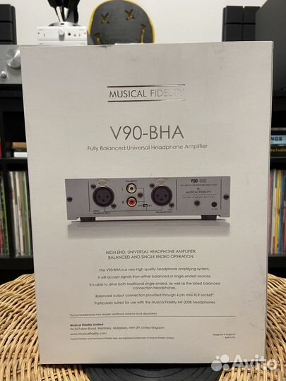 Усилитель для наушников Musical Fidelity V90-BHA