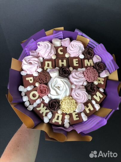 Букет из шоколадных роз. Сладкий подарок