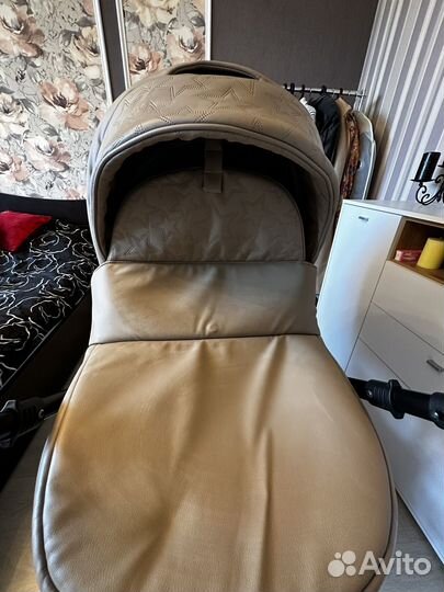 Коляска 2 в 1 indigo эко кожа