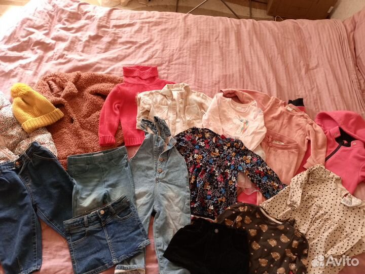 Вещи пакетом 86 92 на девочку Zara hm