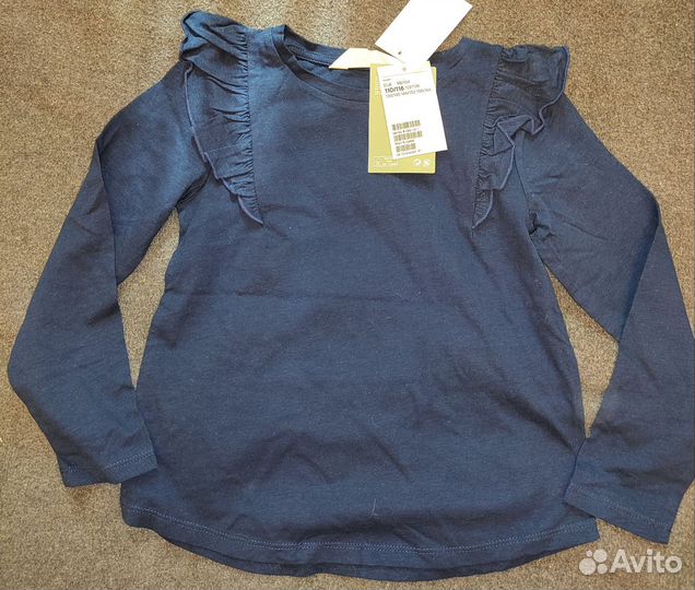 Новая одежда, 110-116, H&M, лонгсливы, джинсы