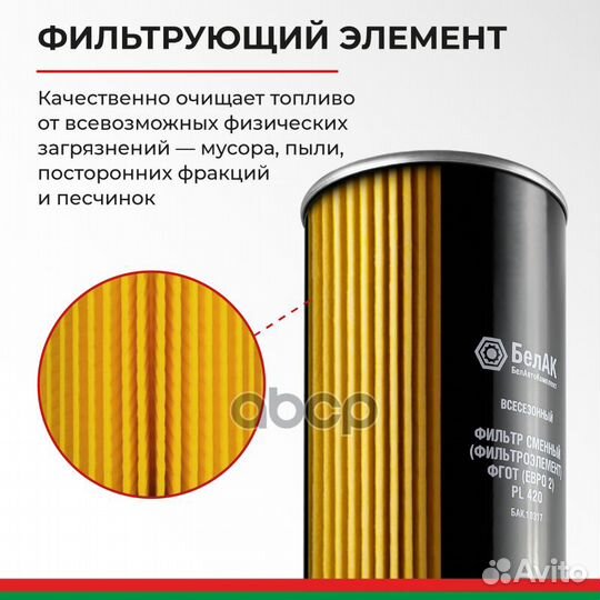 Фильтр топливный грубой очистки кам. (Евро 2)