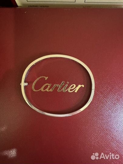 Браслет Cartier love с бриллиантами малень. модель