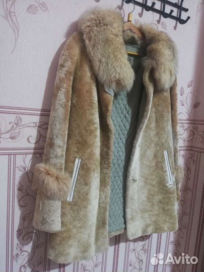 Шуба мутоновая, 48 размер
