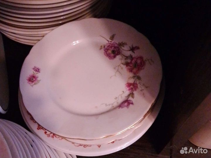 Фарфоровые тарелки ссср,сервиз дулёво