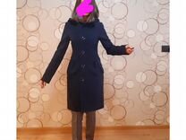 Пальто женское демисезонное с капюшоном 42