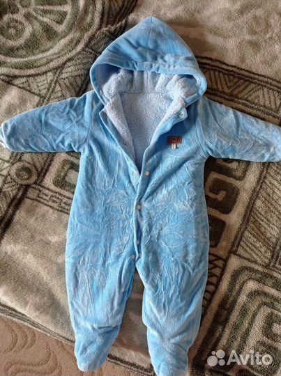 Зимний комбинезон на мальчика, 68 размер