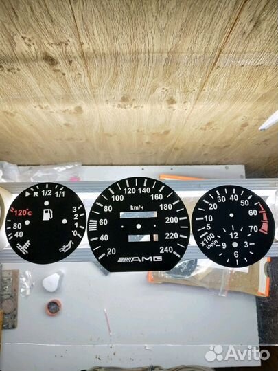 Шкалы приборной панели Mersedes w124