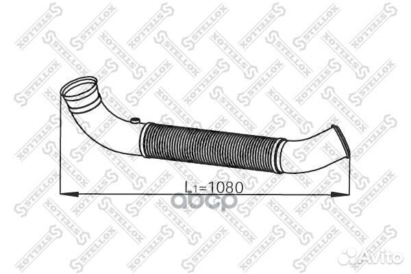 82-03809-SX труба глушителя промежуточная с гоф