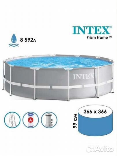 Каркасный бассейн 366/100