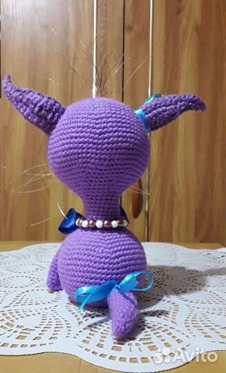 Игрушка сувенир амигуруми Котёнок