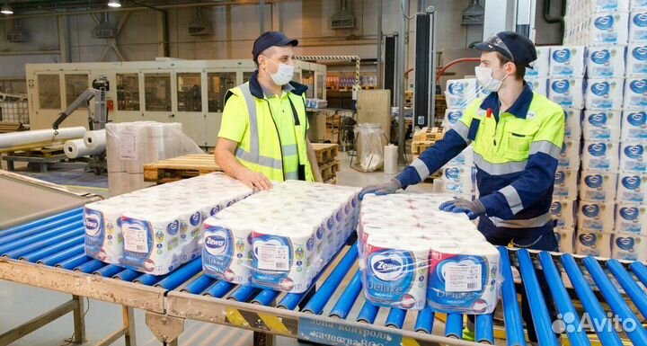Упаковщик на склад туалетной бумаги Вахта М/Ж
