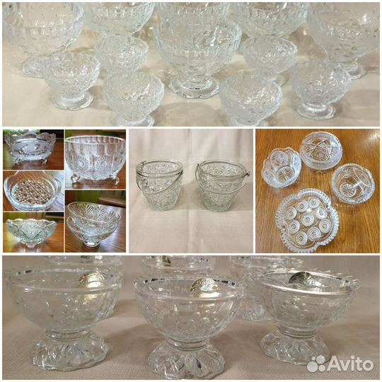 Хрустальные салатники СССР