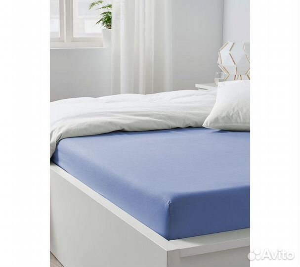 Простынь GoodNight Сатин 200х200х20 Лаванда на рез