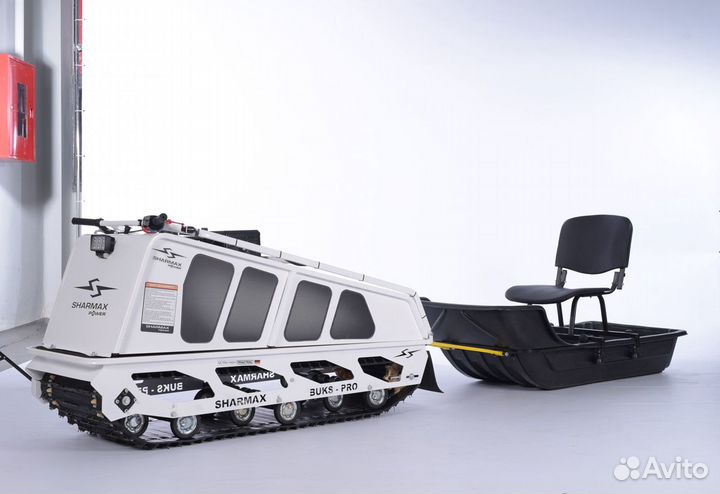 Мотобукс Sharmax S500 1700 HP15 +волокуша и кресло