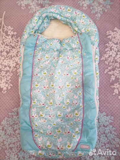 Тёплый конверт в коляску