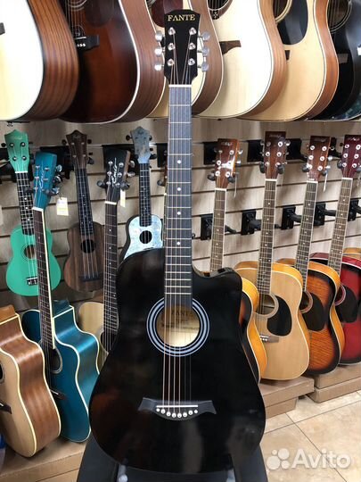 Гитара акустическая Fante FT-D38-BK