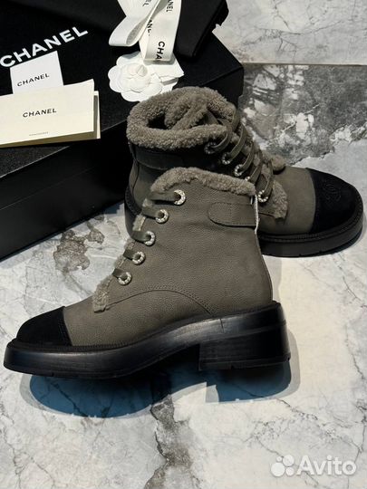 Зимние ботинки chanel