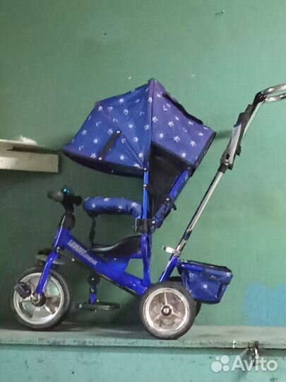 Детский велосипед с родительской ручкой