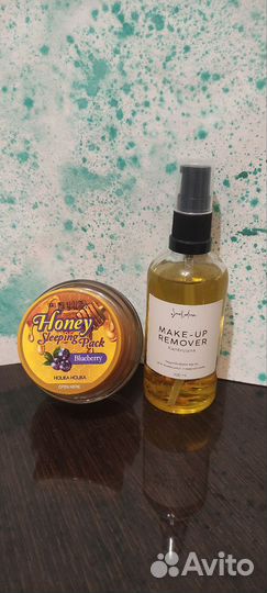 Sleeping pack holika и Make-up remover smorodina