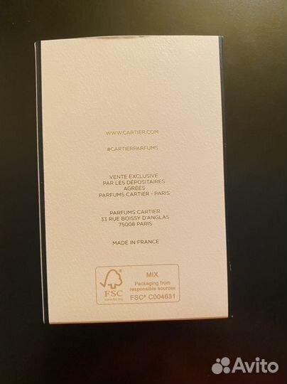 Духи Cartier