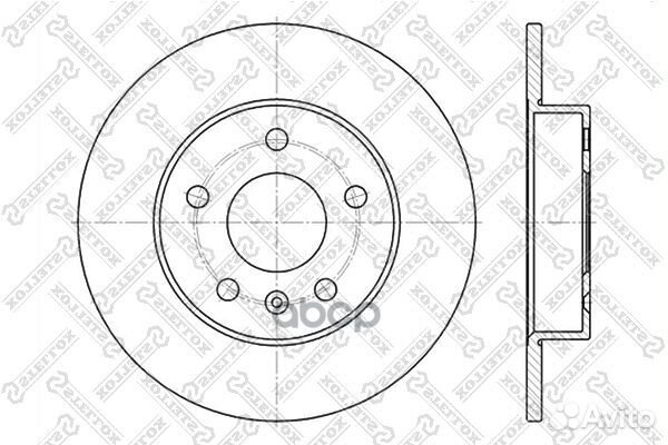 6020-3631-SX диск тормозной задний Opel Astra