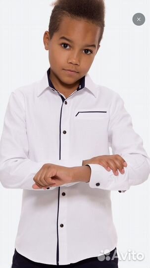 Рубашка белая для мальчика