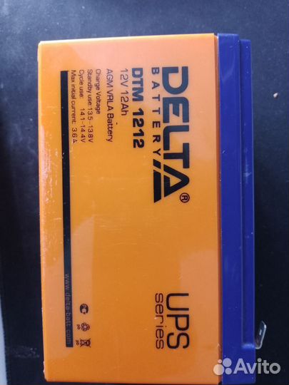 Аккумулятор Delta battery DTM 1212