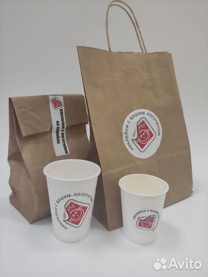 Наклейки с логотипом