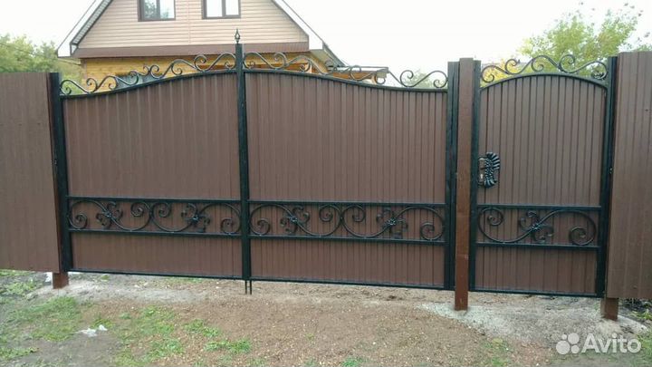 Ворота кованые распашные