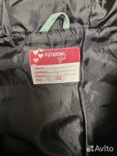 Зимнее пальто размер 152