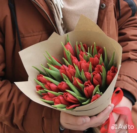 Тюльпаны к 8 марта с доставкой