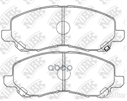 Колодки тормозные дисковые перед PN3469 NiBK