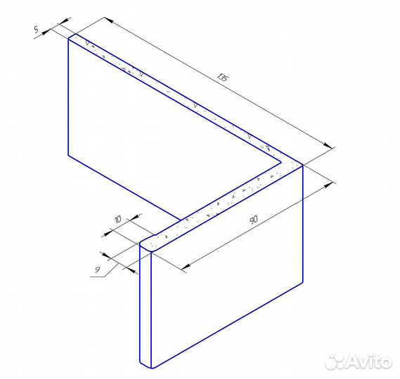 Добор телескопический L135 белый
