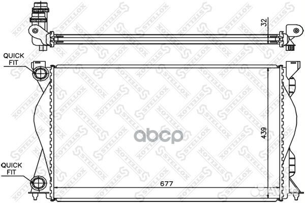 10-25509-SX радиатор системы охлаждения МКПП A