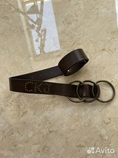 Кожаный ремень calvin klein оригинал