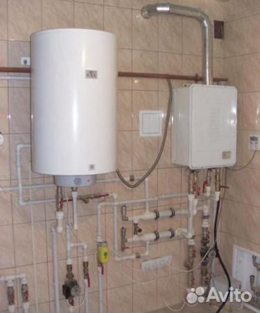 Установка газовых котлов, колонок. Отопление