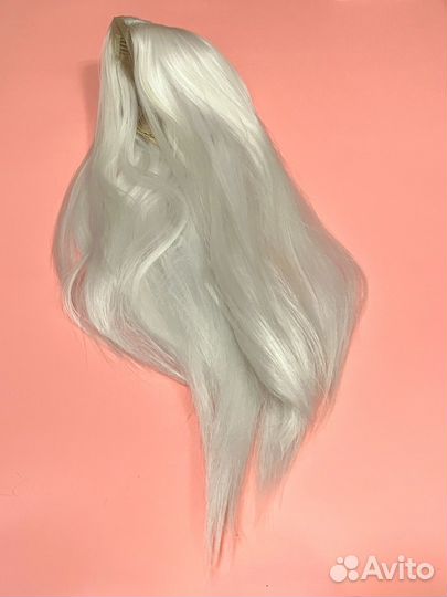 Парик белый блонд
