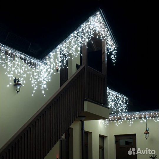 Гирлянда бахрома 25 метров новая