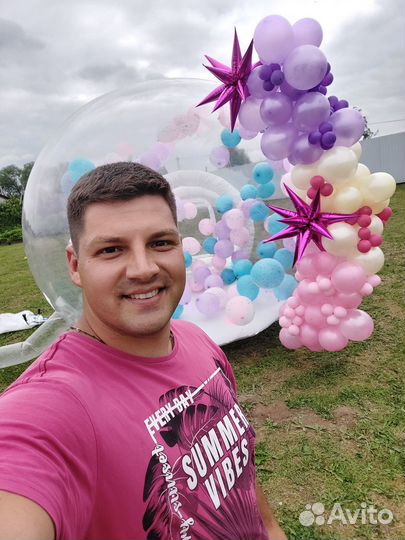 Фотозона в аренду Баблхаус с шарами Хит