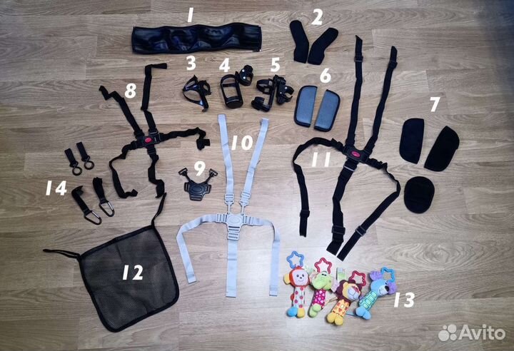 Новые аксессуары для колясок и стульчиков (разные)