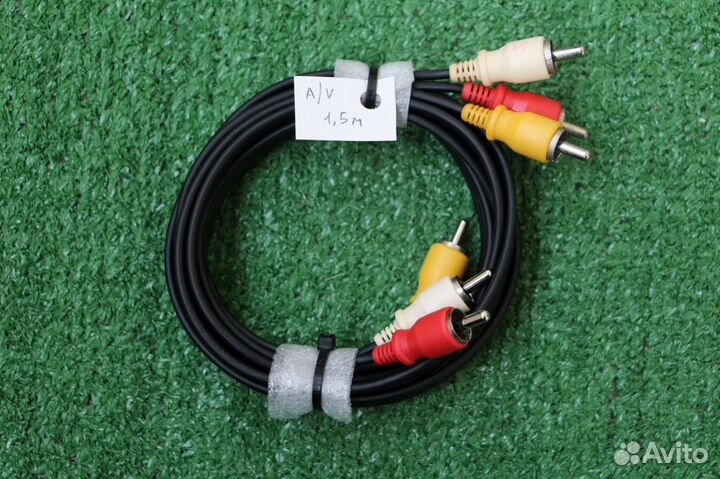 A/V кабели 3RCA для приставок 1.2m