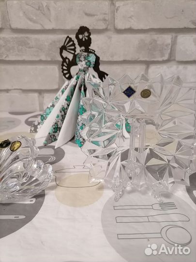 Хрустальная ваза чехия